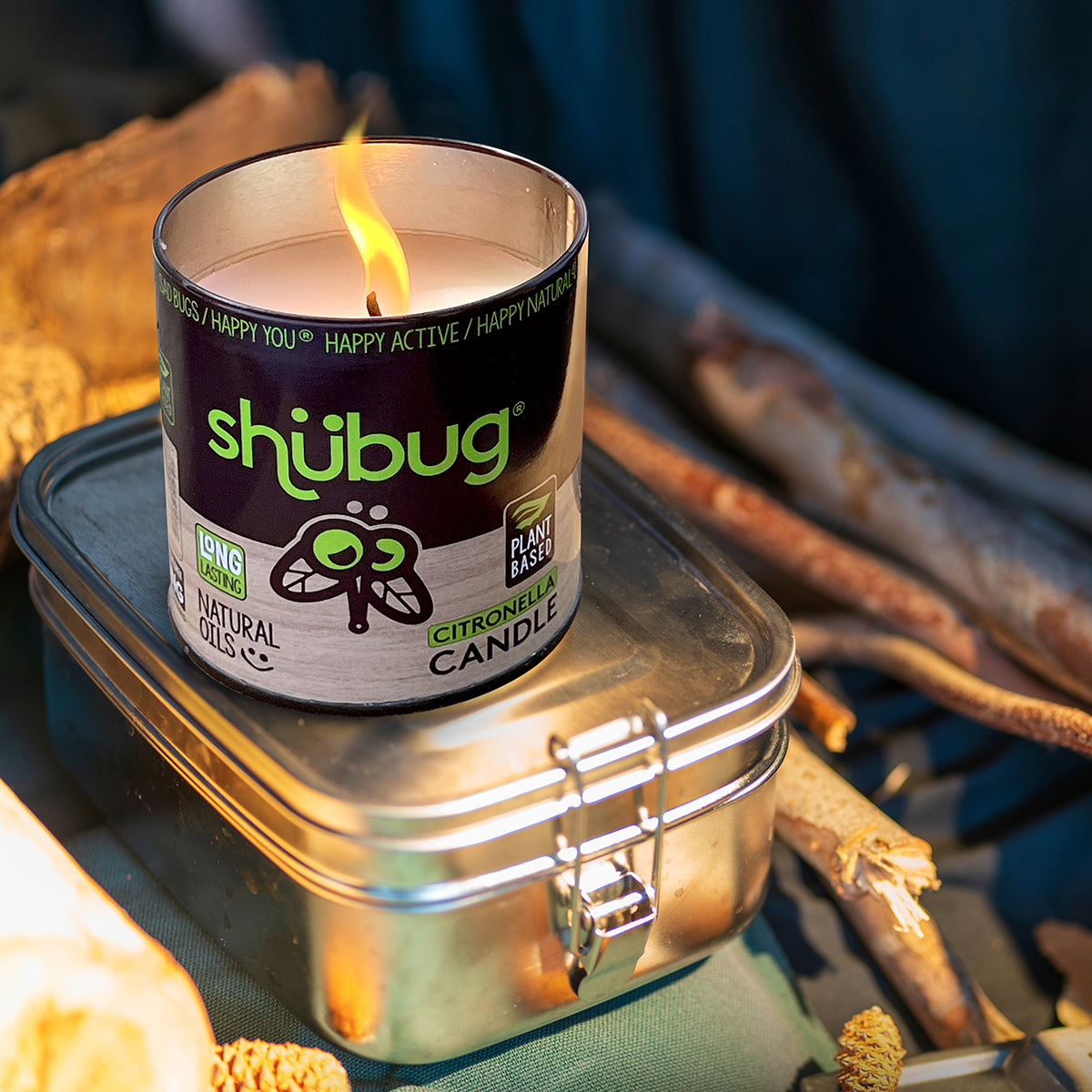 Shubug Candle, Tin, 9 oz
