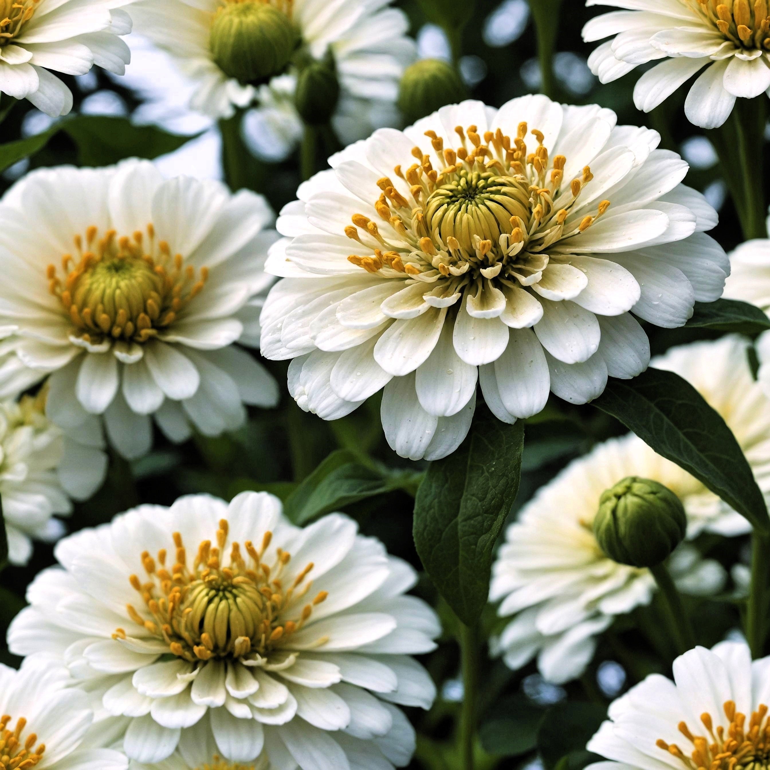 500 Mixed Colors CALIFORNIA GIANT ZINNIA Elegans Flower Seeds