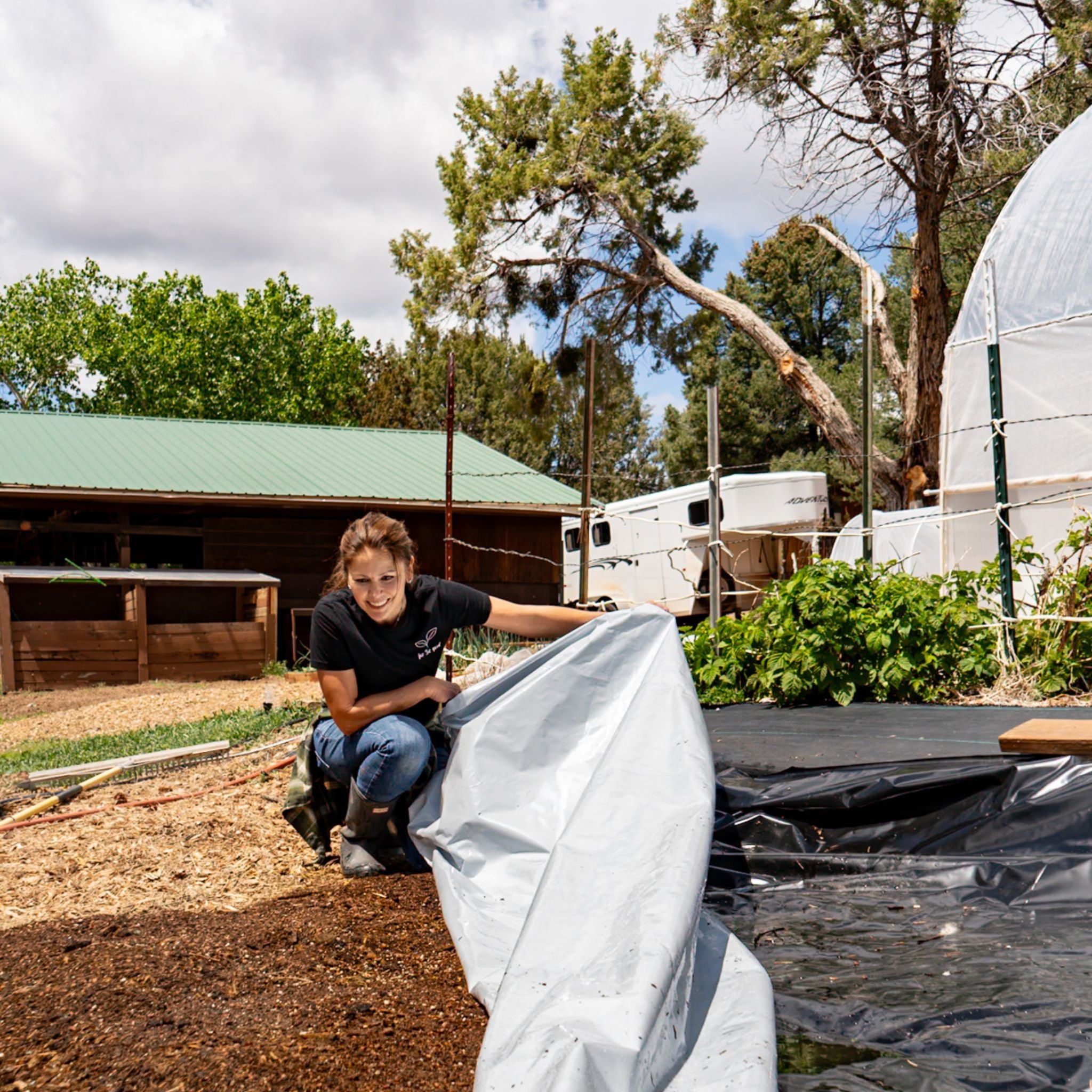 Silage Tarp - 6 mil Reversible Black & White