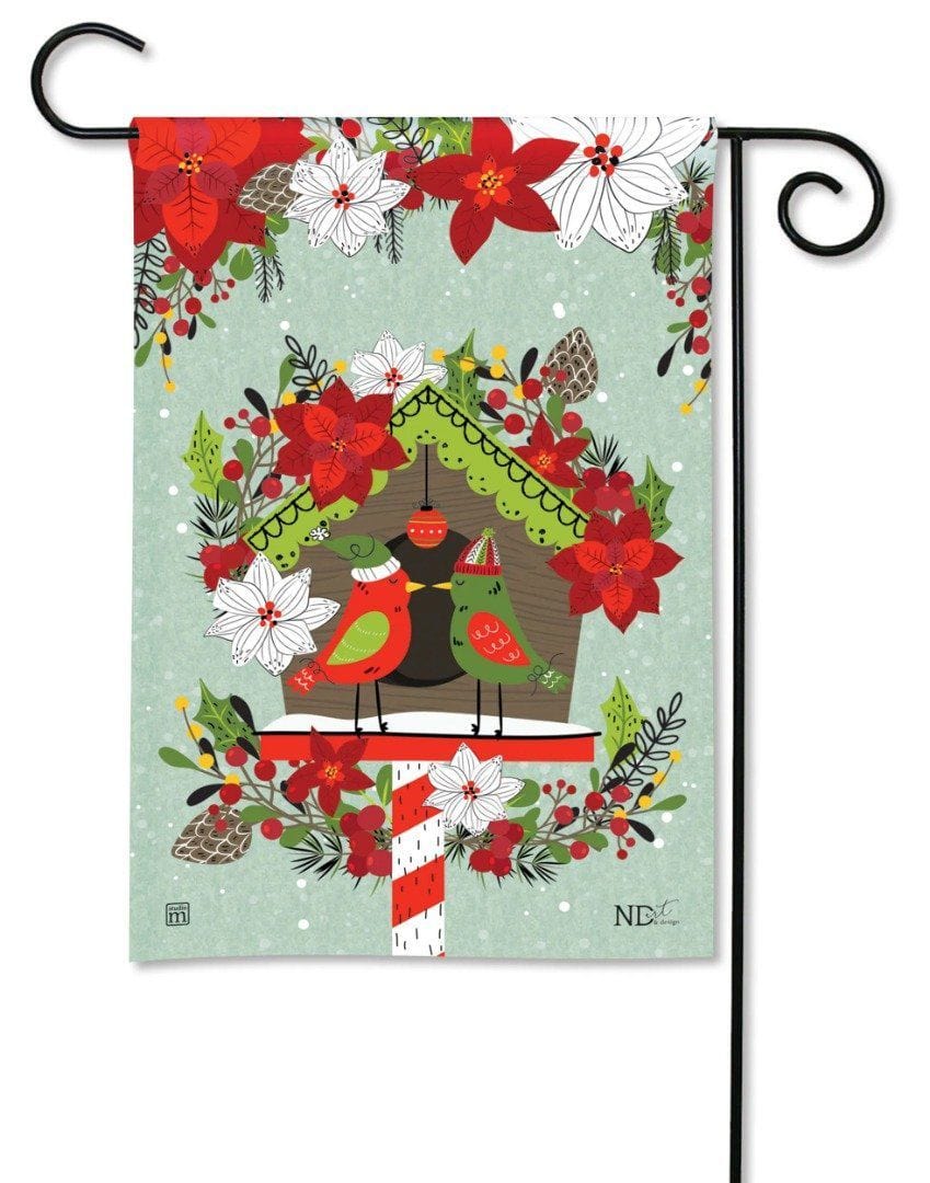Snowbirds Garden Flag 2 Sided Winter