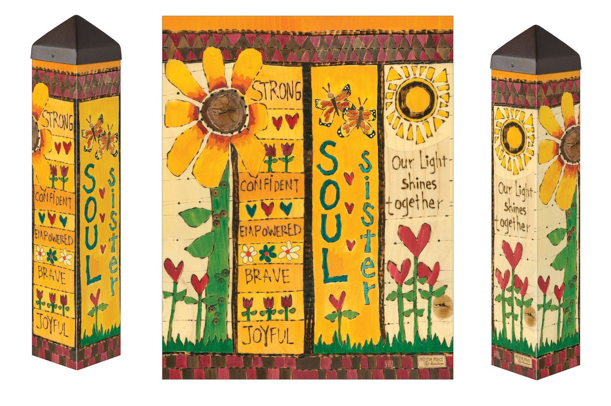 Soul Sister Art Pole 20 Inches Tall