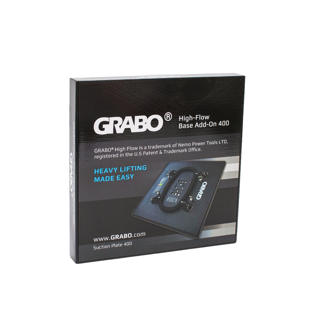 GRABO HighFlow Suction Plate 400, 16x16in, 242 lb