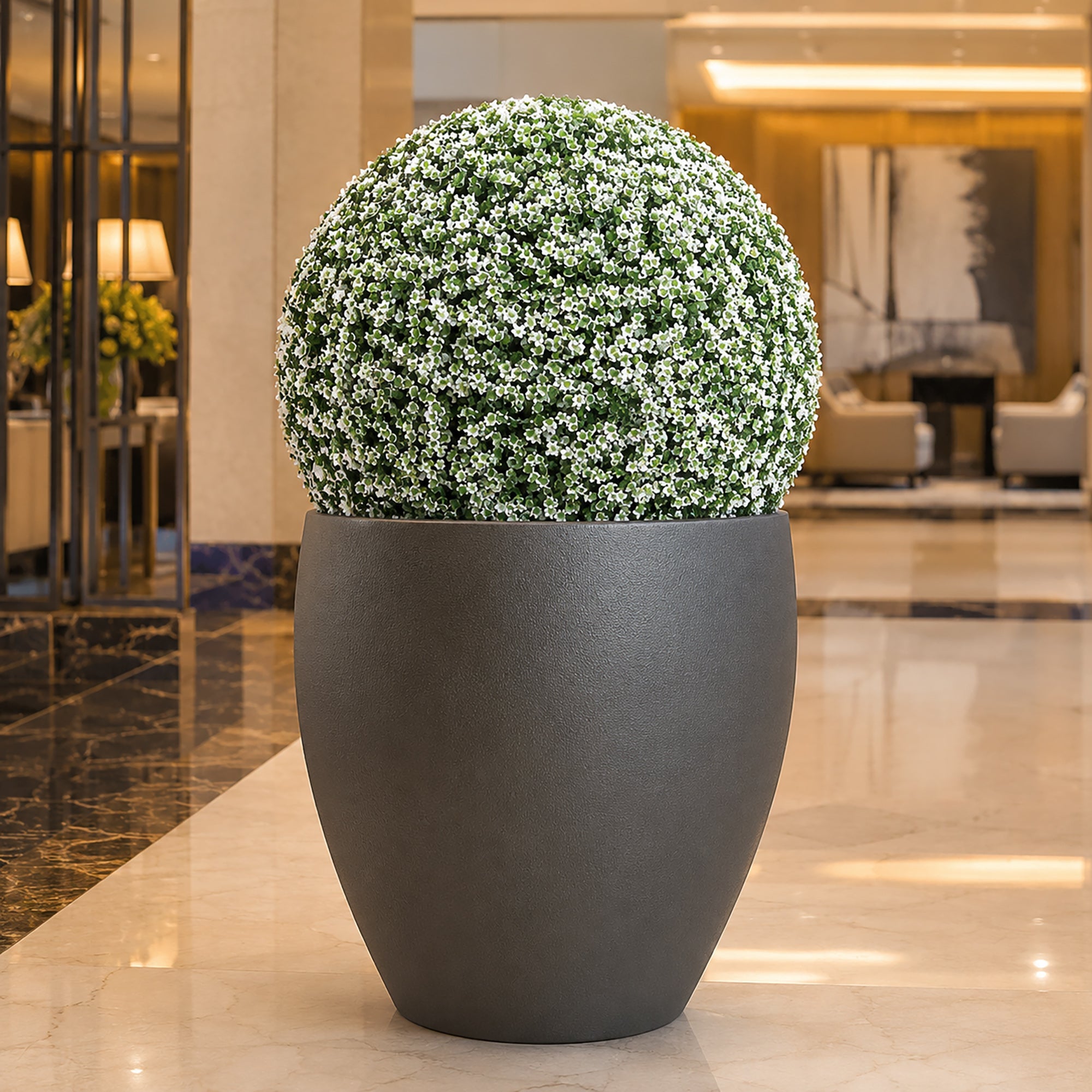 19" XL Baby's Breath Topiary Ball