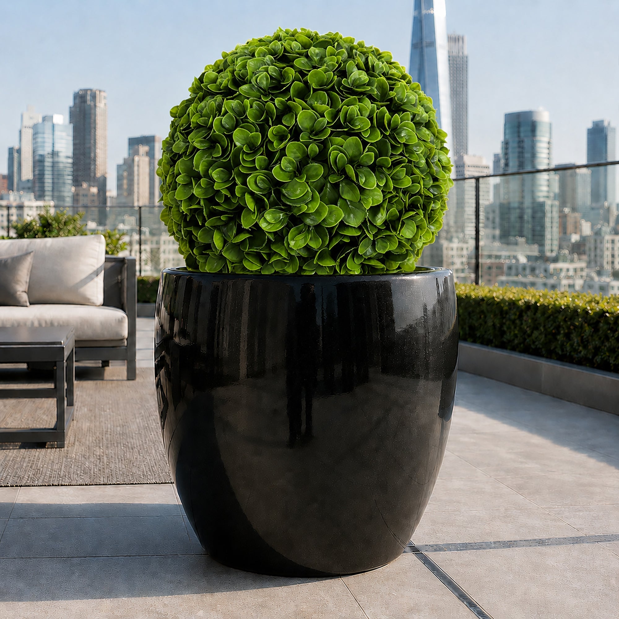 15" Large Jasper Topiary Ball