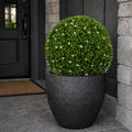 19" XL White Flower Topiary Ball