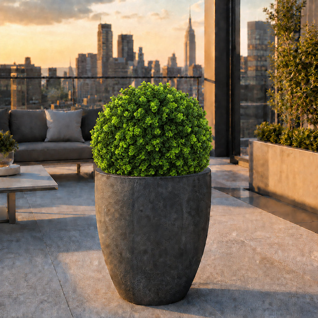 15" Large Wintergreen Topiary Ball