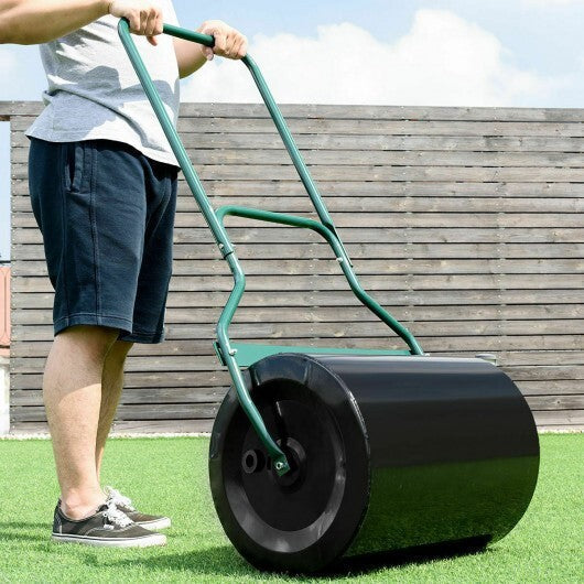 Lawn Roller with U-Shaped Handle for Garden Backyard