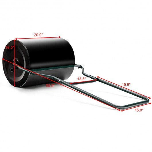 Lawn Roller with U-Shaped Handle for Garden Backyard