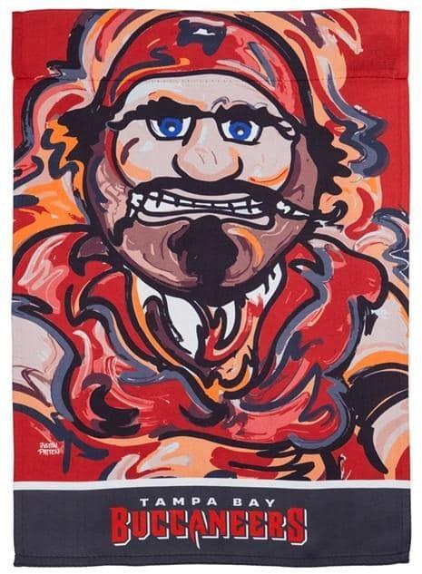 Tampa Bay Buccaneers Garden Flag 2 Sided Justin Patten