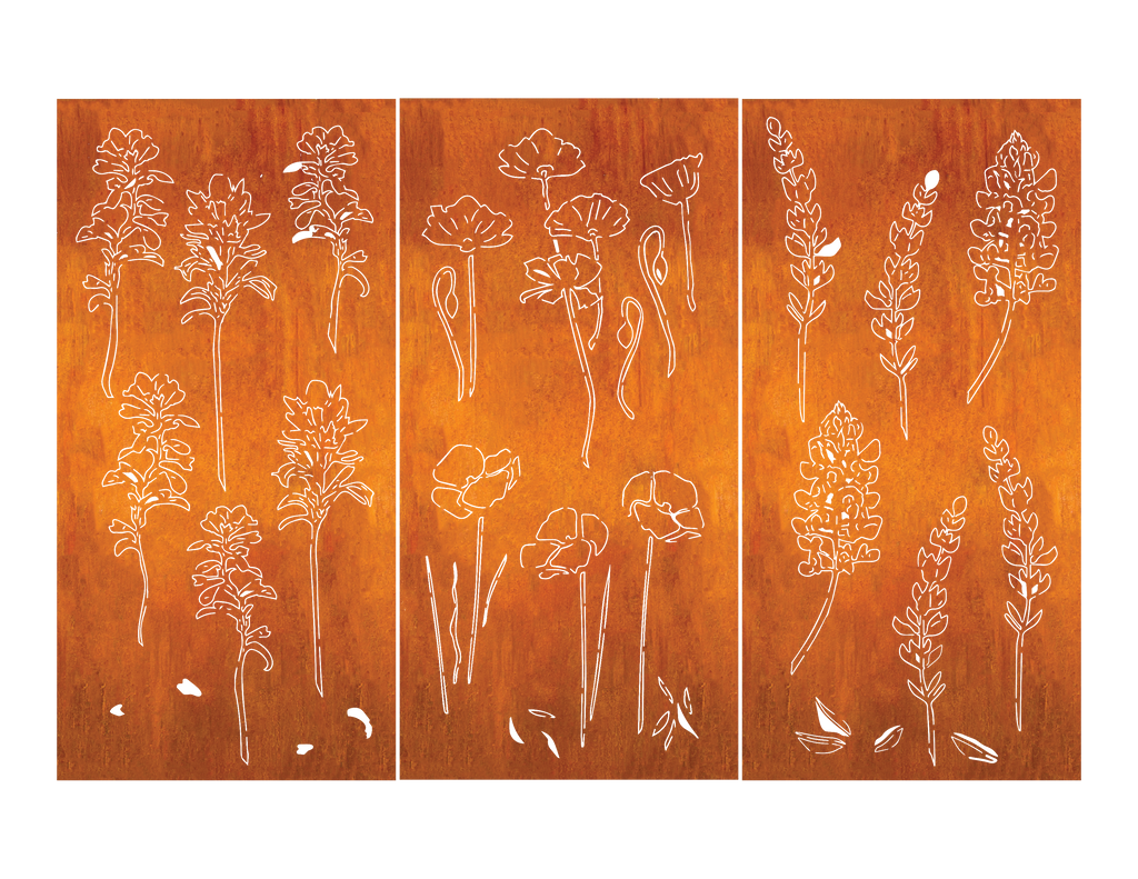 Outdoor Privacy Panel or Metal Wall Sculpture