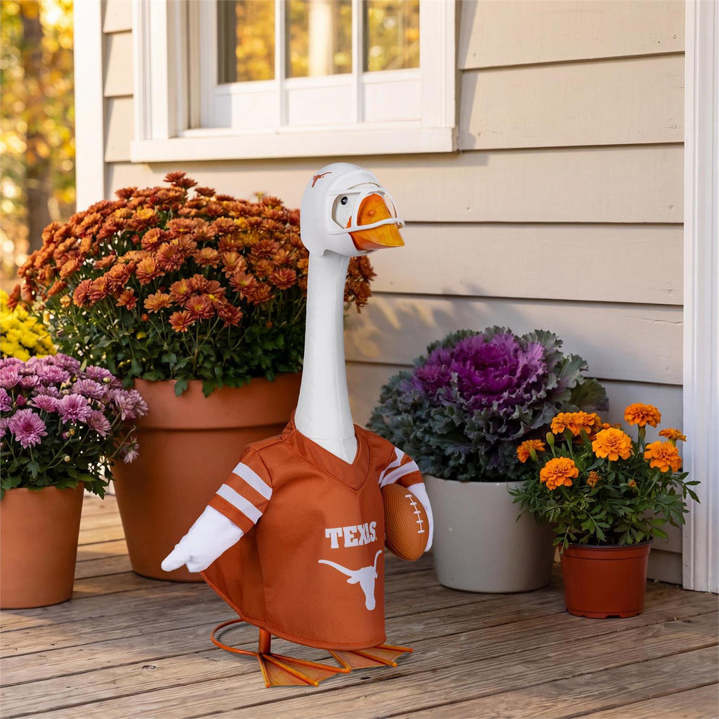 Texas Longhorns Football Porch Goose Outfit with Helmet