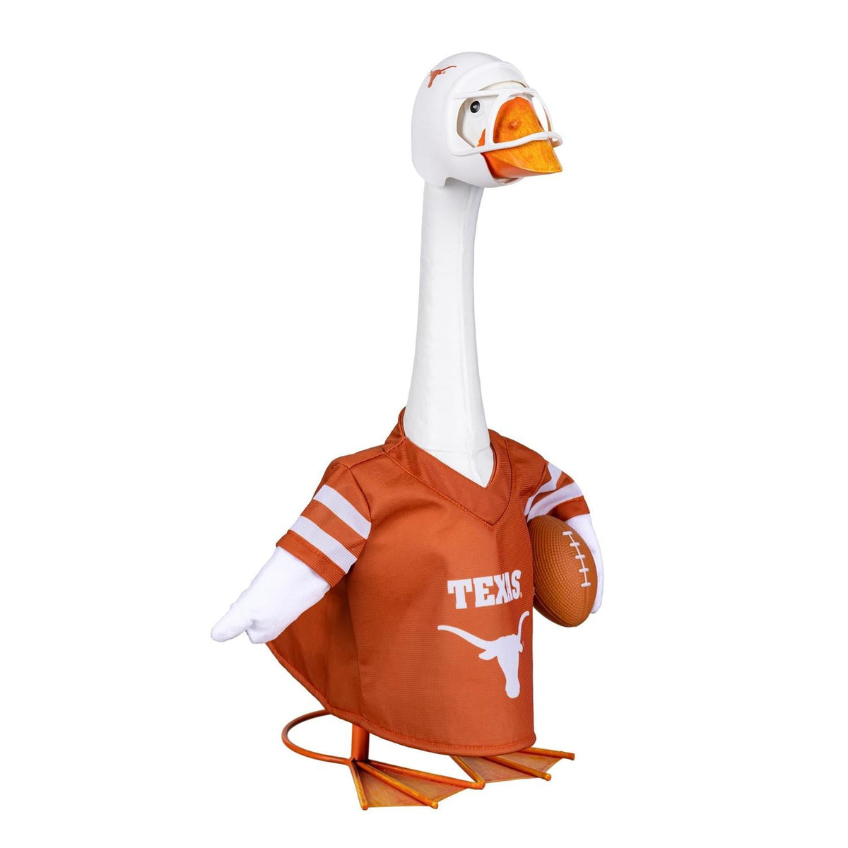 Texas Longhorns Football Porch Goose Outfit with Helmet