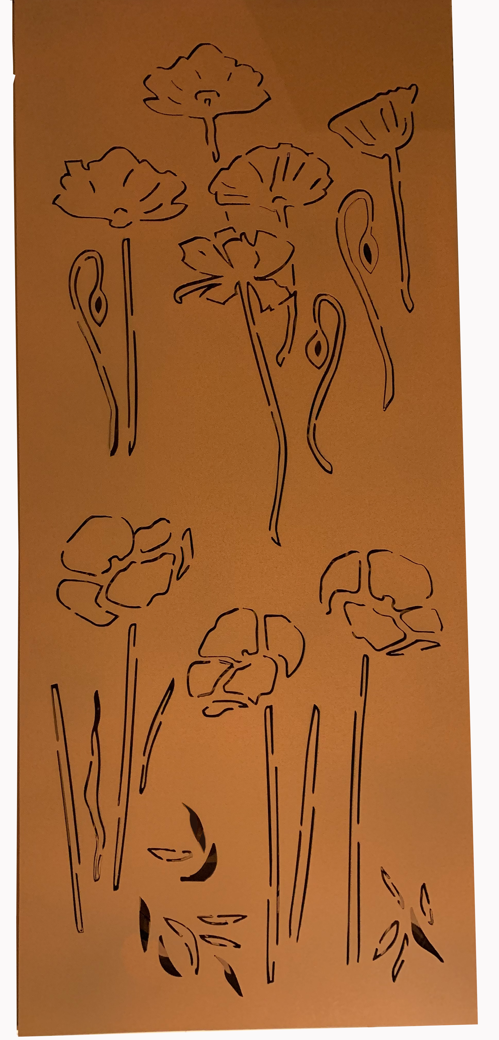 Outdoor Privacy Panel or Metal Wall Sculpture