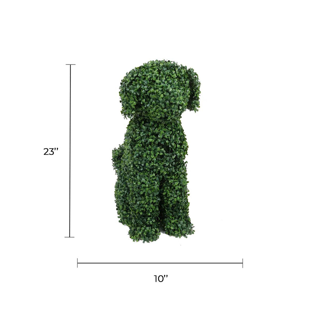 Boxwood Dog Artificial Topiary – Indoor and Outdoor