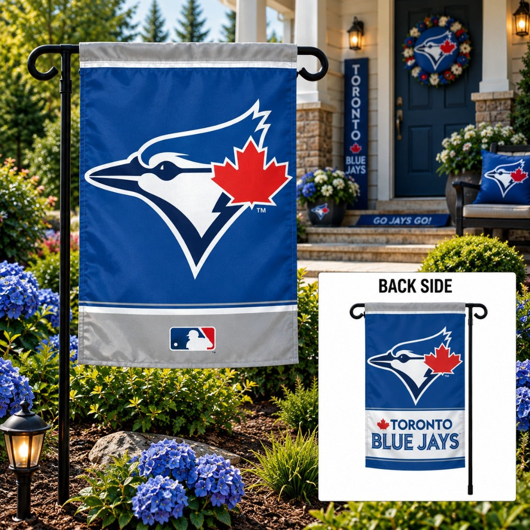 Toronto Blue Jays 2 Sided Garden Flag