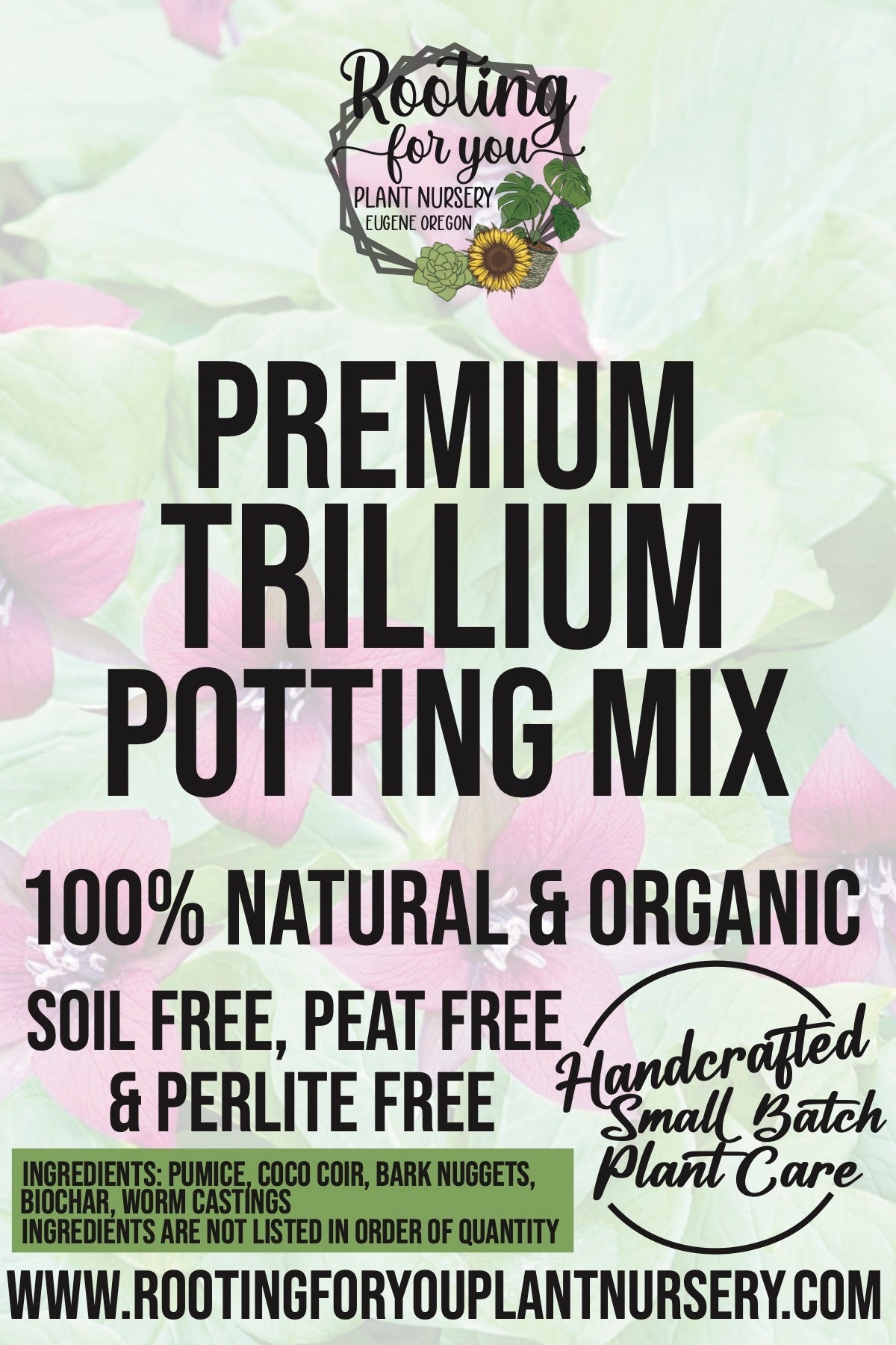 Trillium Plant Premium Potting Mix