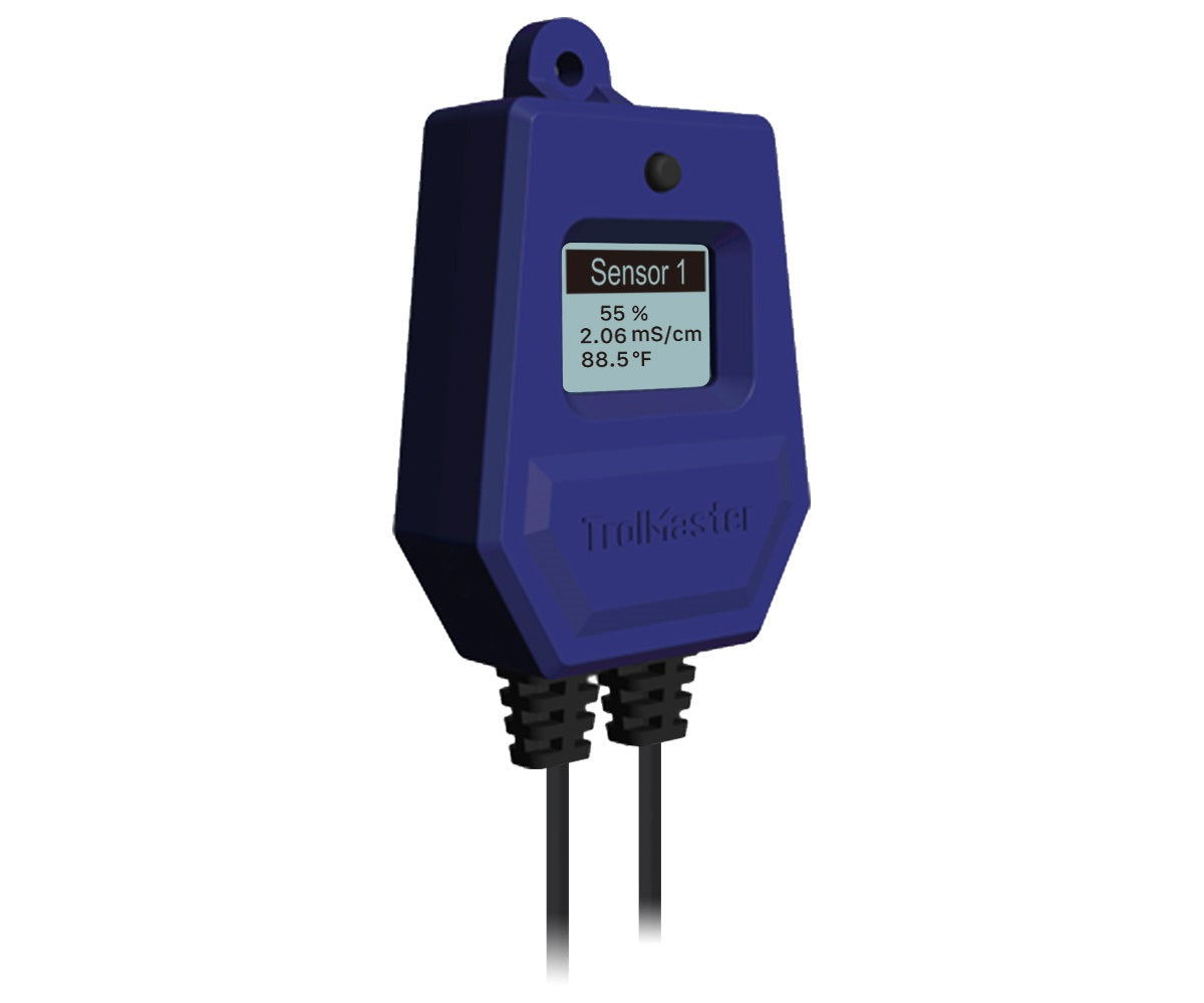 TrolMaster WCS-2 Soil Moisture,Temp & EC 3-in-1 Sensor with Cable Set
