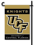 UCF Knights Logo 2 Sided Garden Flag Black Gold