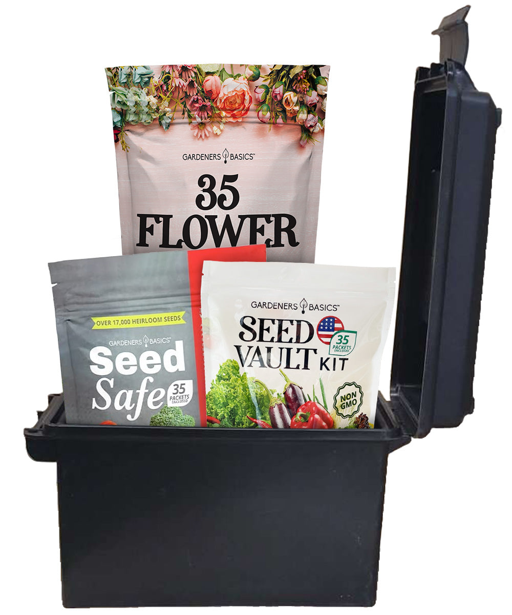 Homesteader’s Essential Seed Kit: 105 Varieties with Ammo Can