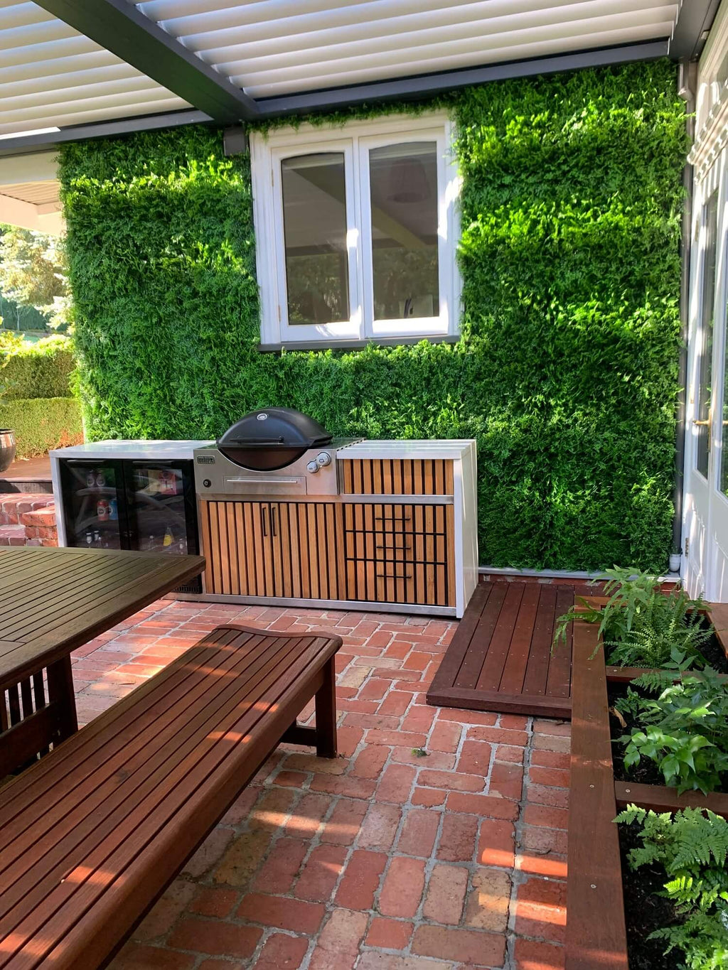 Sample Panel – Lush Fern Green Wall (Small Sample)