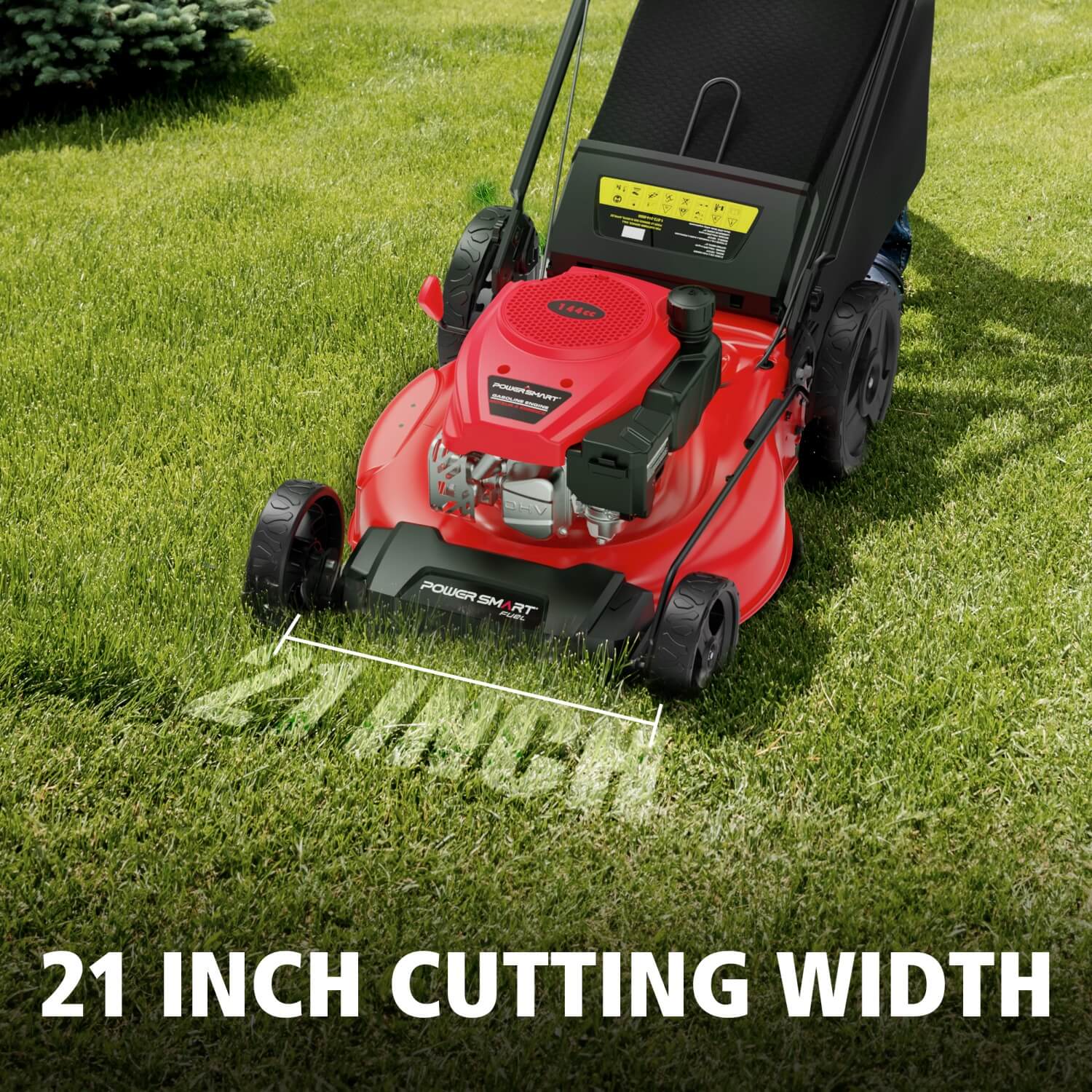 21" 144cc Gas Push 3-in-1 Lawn Mower V8721P