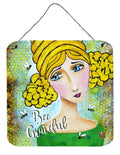 Bee Grateful Girl with Beehive Wall or Door Hanging Prints VHA3008DS66