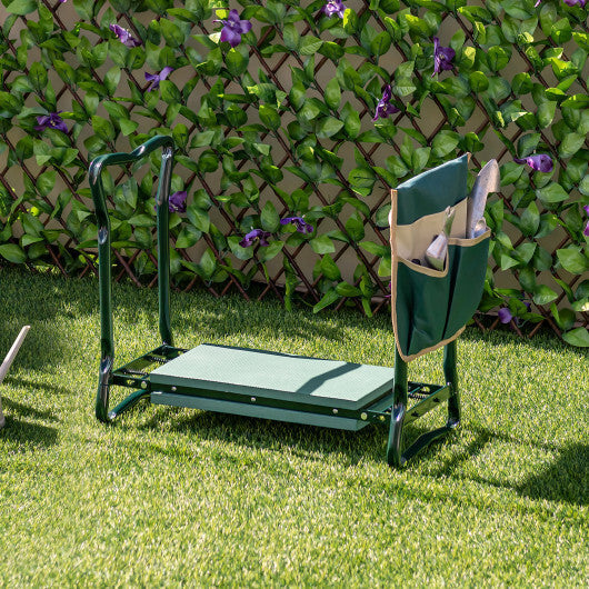 Costway Folding Sturdy Garden Kneeler Pad and Cushion Seat