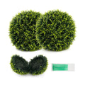 Costway 2 Pieces 18/22 Inches Indoor Outdoor Faux Decorative Balls for Patio Garden Front Door Balcony and Backyard-M