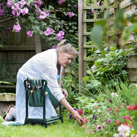 Costway Folding Sturdy Garden Kneeler Pad and Cushion Seat