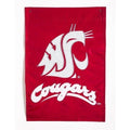 Washington State University Cougars Garden Flag 2 Sided Applique