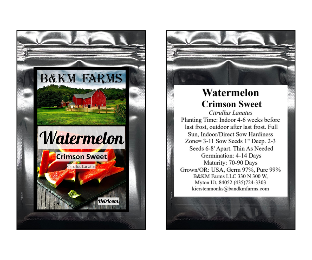 Crimson Sweet Watermelon Fruit Seeds