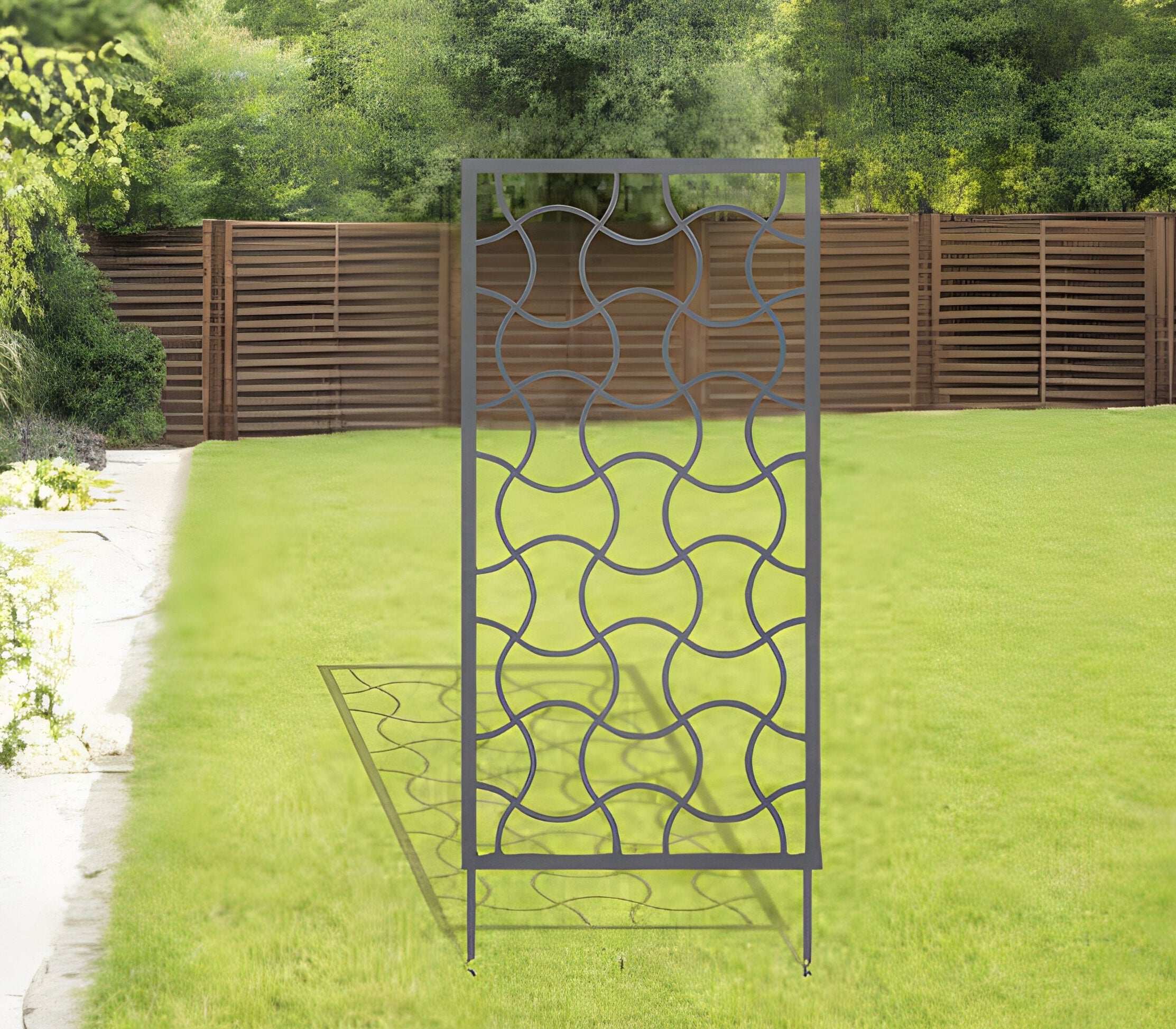 Wavy Metal Trellis/Privacy Screen