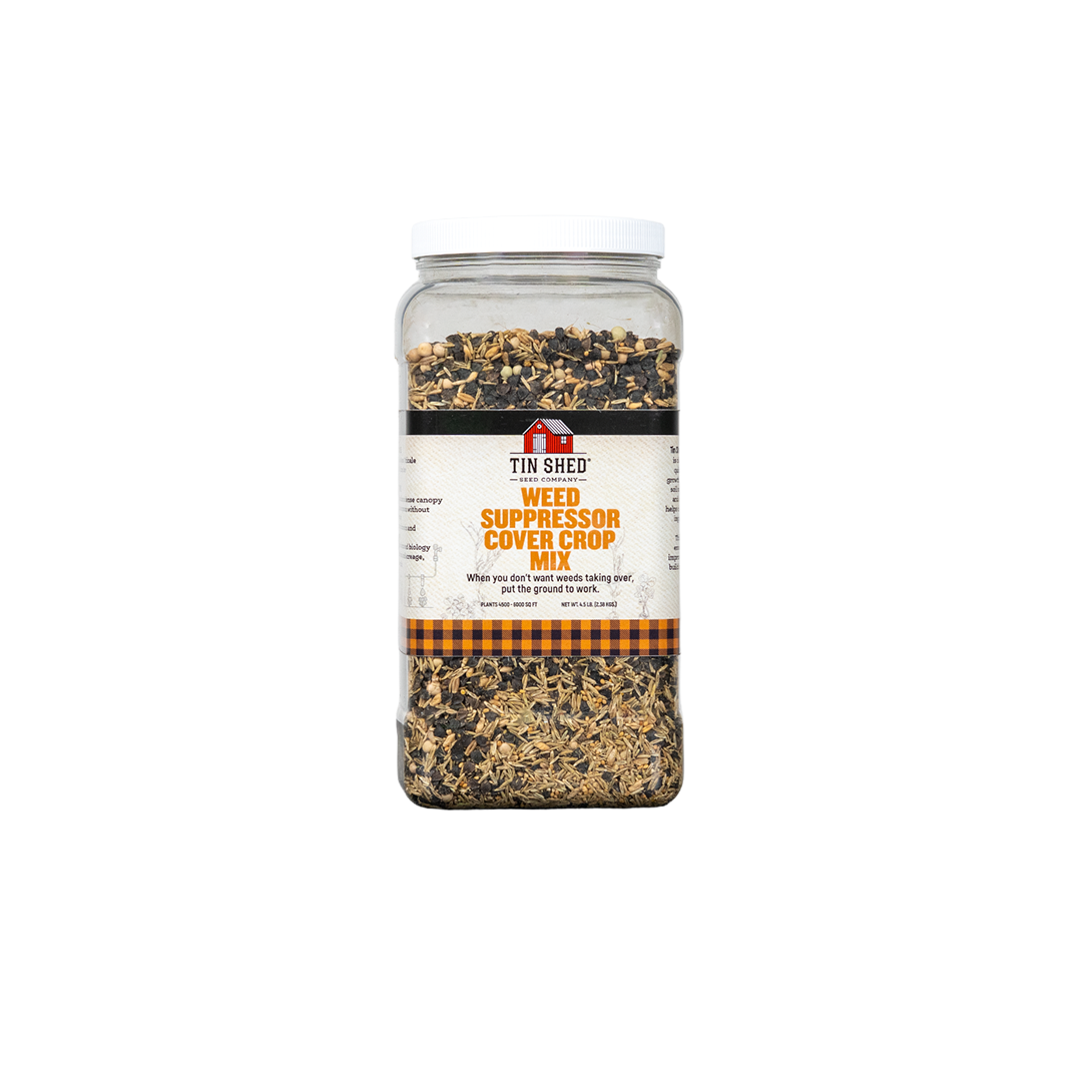 Weed Suppressor Cover Crop Mix - 4.5 lb. - Covers 4,500–6,000 sq ft (0.10–0.14 acres)
