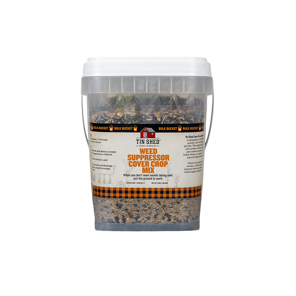 Weed Suppressor Cover Crop Mix – 9 lb. - Covers 9000–12,000 sq ft (0.21–0.28 acres)