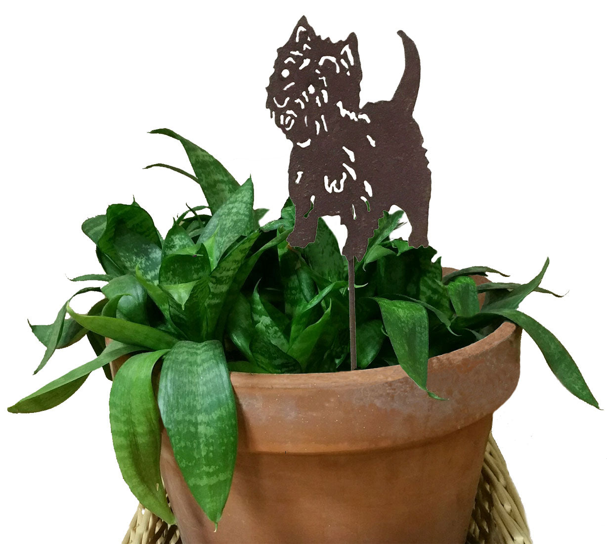 West Highland Terrier Plant Stake