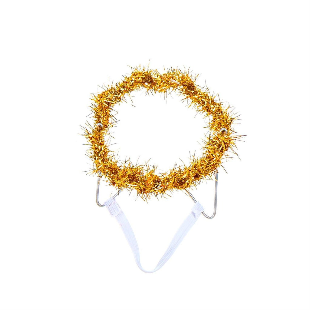 White & Gold Angel Outfit with Halo for 21-Inch Porch Goose