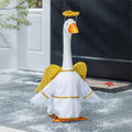 White & Gold Angel Outfit with Halo for 21-Inch Porch Goose