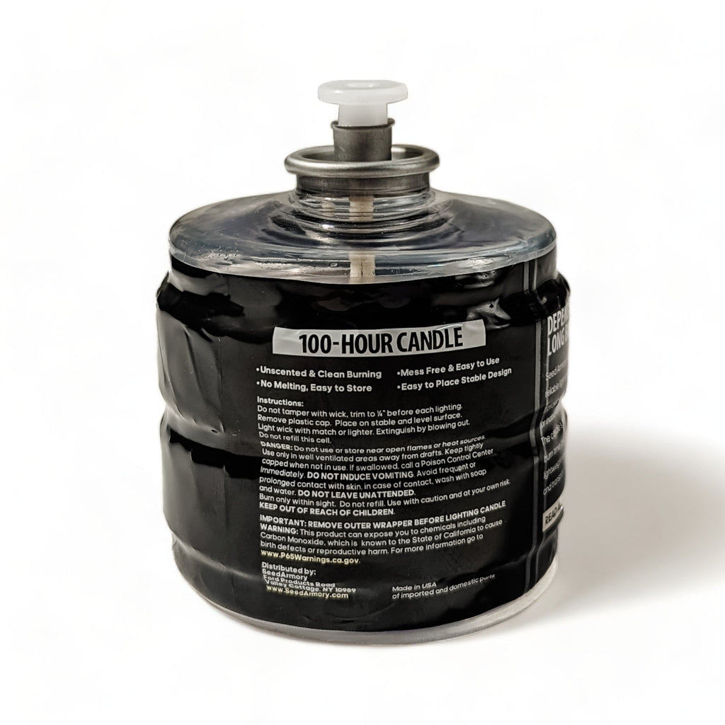 Smokeless Emergency Candles for Power Outages, Camping & Survival Kits