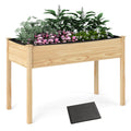 Wooden Raised Vegetable Garden Bed Elevated Grow Vegetable Planter