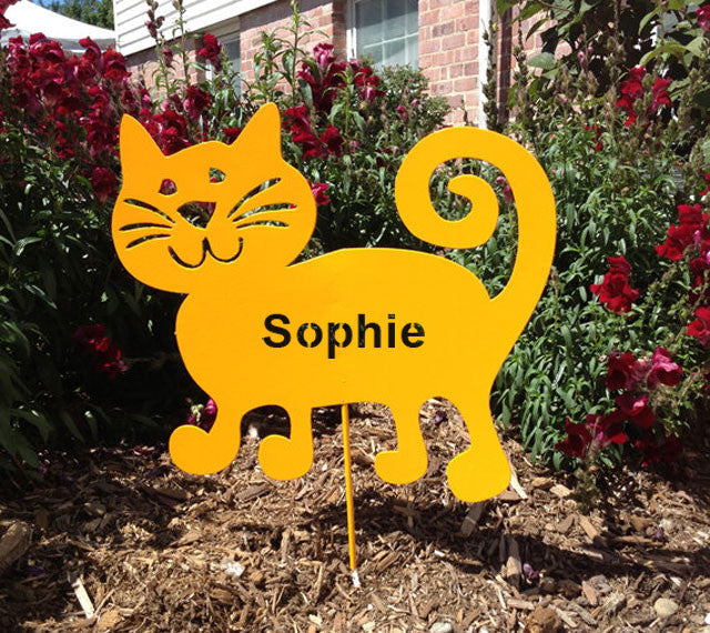 Cat Garden Stake or Wall Hanging