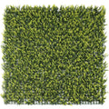 Yellow English Boxwood Artificial Vertical Garden Green Wall Panel 40×40in 11 SQ FT – UV Resistant – Commercial Grade