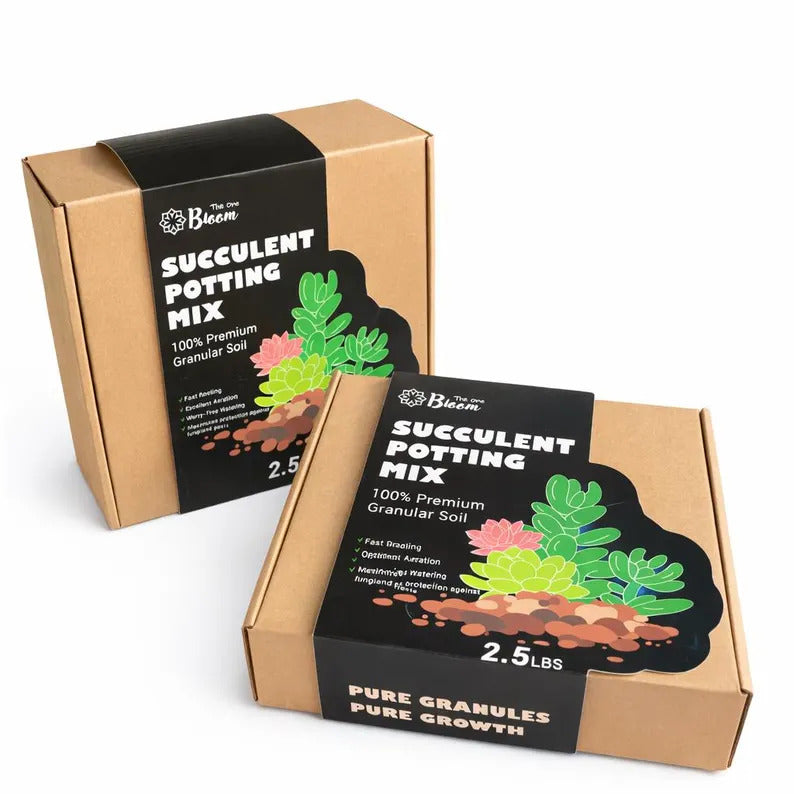 2.5 lbs / 5 lbs Premium Potting Soil for Succulents - Promotes Rapid Root Growth