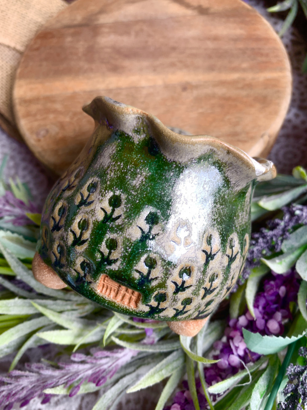 WS0033 Rustic Handmade Clay Planter Pot - Pot rim diameter: 2.3"