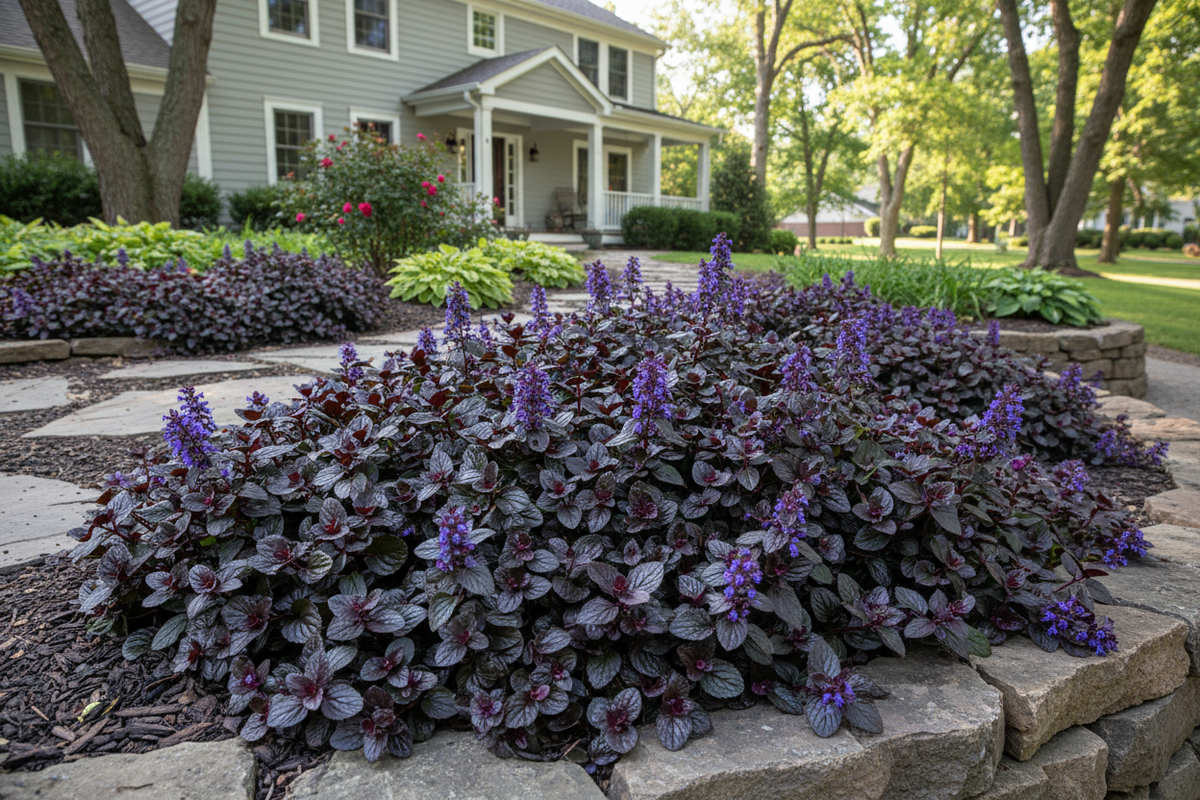 Ajuga 'Black Scallop'