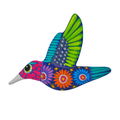 Alebrije Hummingbird Wall Art | Colorful Folk Decor