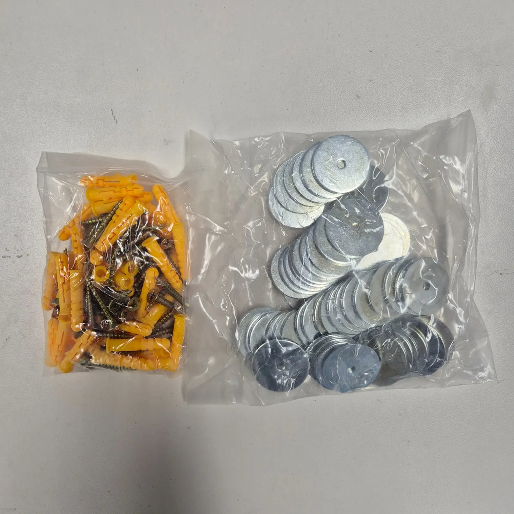 50 Piece Screw, Washer & Wall Plug Installation Kit
