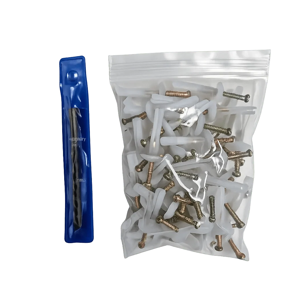 50 Piece Nylon Wall Plug & Masonry Drill Bit Installation Kit