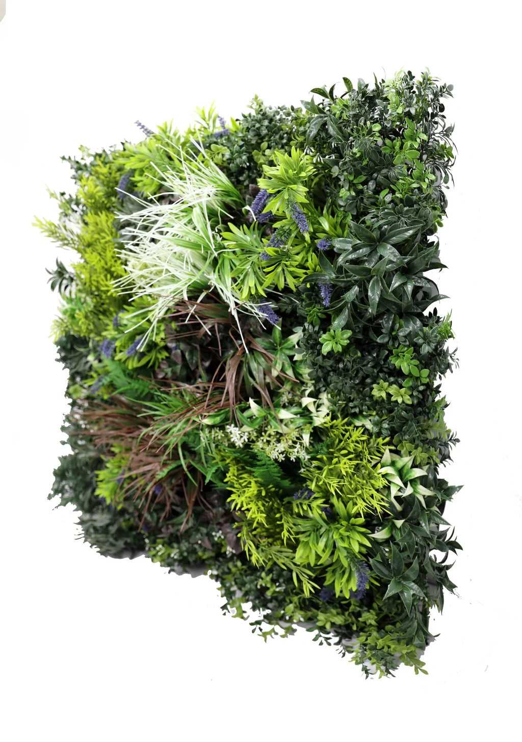 Tropical Forest Artificial Vertical Garden Green Wall Panel 35×35in – NFPA 701 Certified – UV Resistant – Commercial Grade