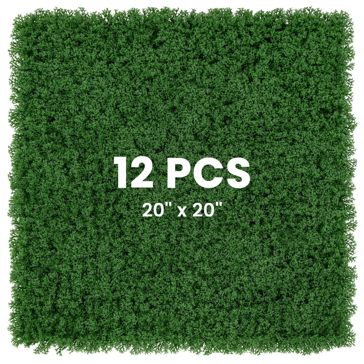 12 Pieces 20 x 20 inches Artificial Grass Wall Panels for Garden Yard Balcony