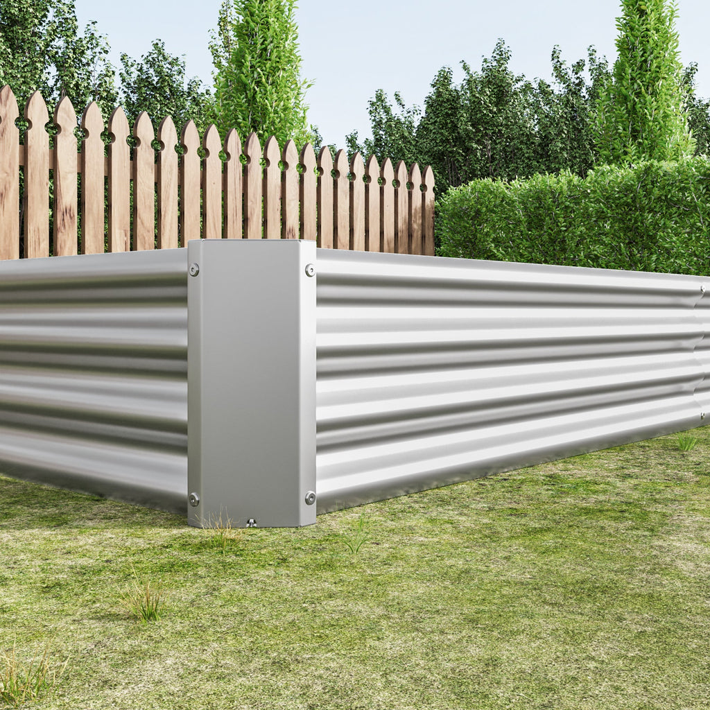 Raised Garden Bed Kit - Metal Raised Bed Garden 7.6x3.7x0.98ft